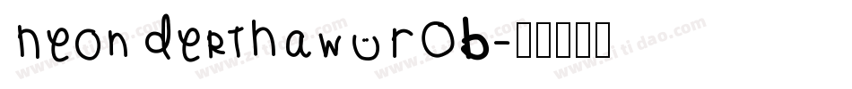 NeonDerthaw ROB字体转换
